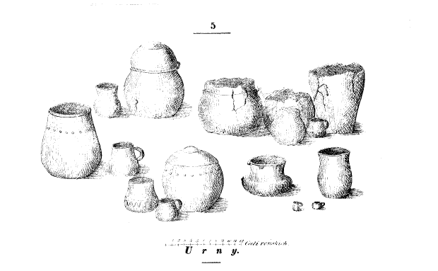 Ilustracje znalezisk Towarzystwa Zbieraczów Starożytności Krajowych, w: „Przyjaciel Ludu” (1840–42)