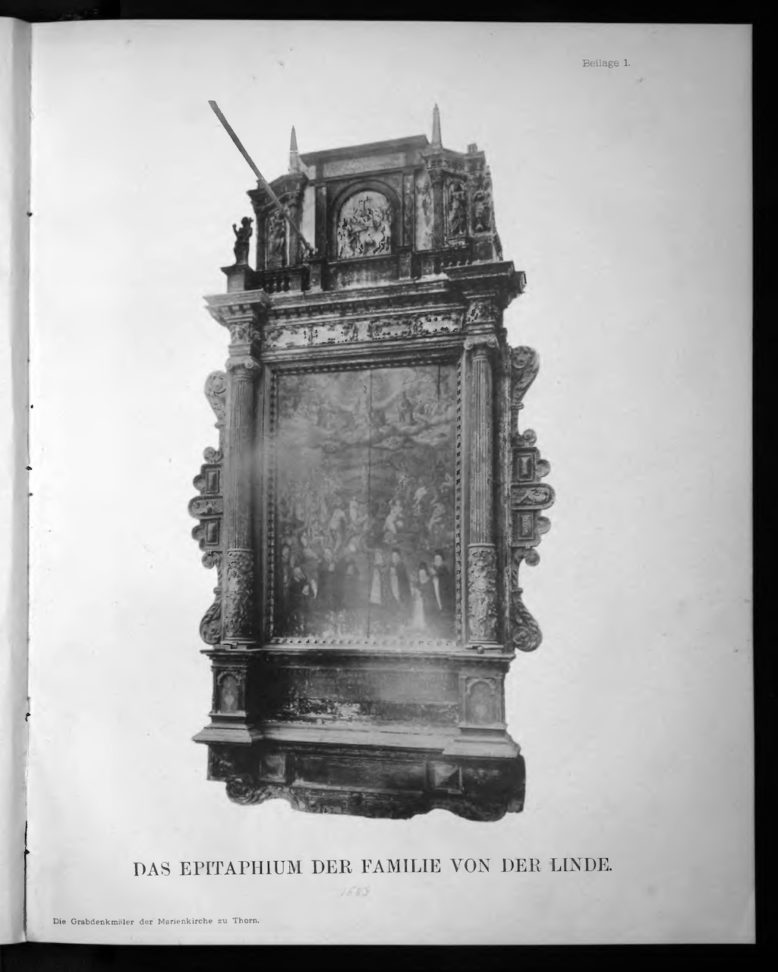 A. Semrau, Die Grabdenkmaler der Marienkirche zu Thorn, „Mitteilungen des Coppernicus-Vereins für Wissenschaft und Kunst zu Thorn”, 7 (1892)
